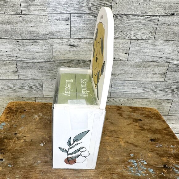 Brand New Disney Pooh Wooden Block Perpetual Calendar - Picture 5 of 6